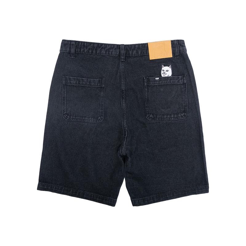 Ripndip La Brea Denim Shorts Black Wash | CA SO2167