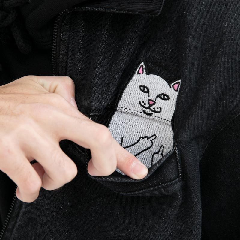 Ripndip La Brea Peeking Nermal Work Jackets Black Blue | CA BC2484