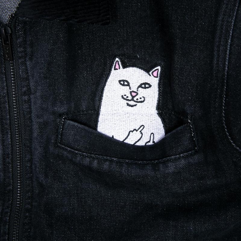 Ripndip La Brea Peeking Nermal Work Jackets Black Blue | CA BC2484