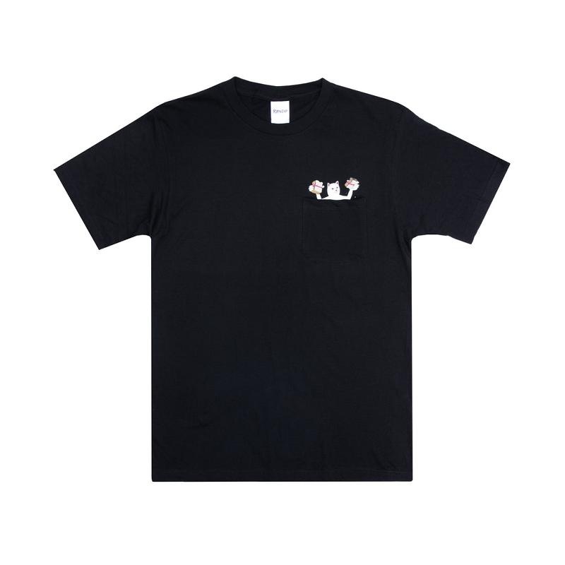 Ripndip Lets Get This Bread Pocket Shirts Black | CA LH2304