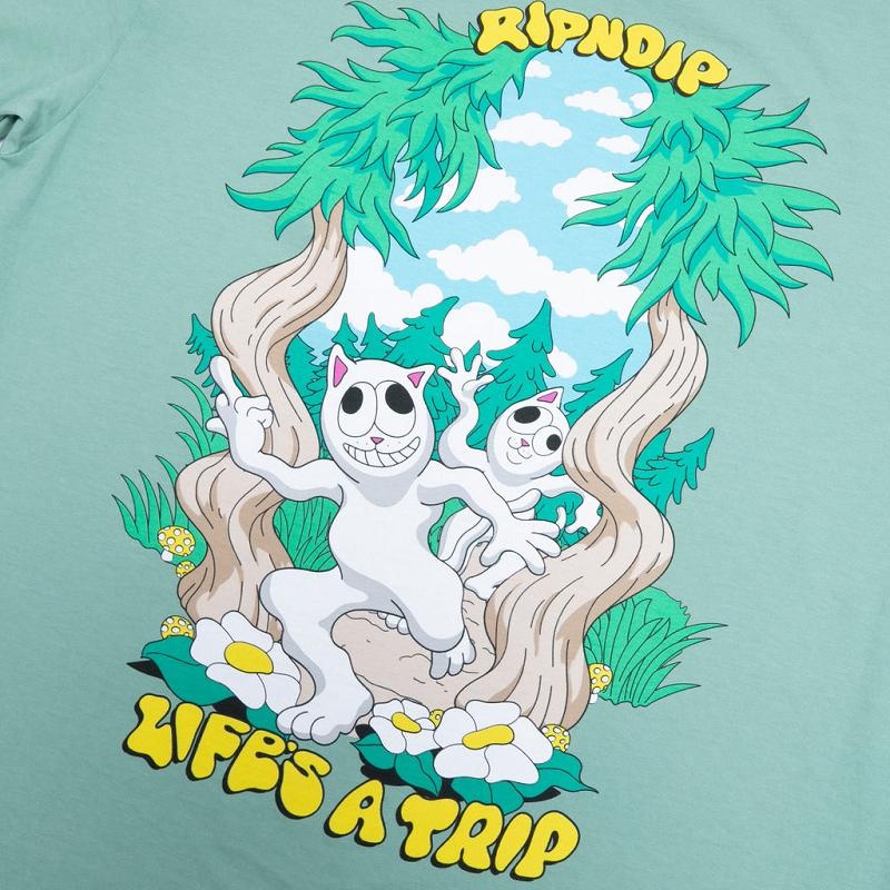 Ripndip Lifes A Trip Shirts Deep Green | CA NB2258