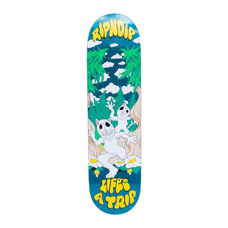 Ripndip Lifes A Trip Skateboard Turquoise Blue | CA PQ2718