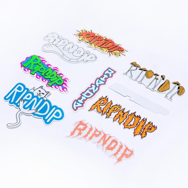 Ripndip Logo Sticker Pack Accessories Multicolor | CA MA2941