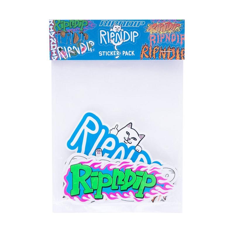 Ripndip Logo Sticker Pack Accessories Multicolor | CA MA2941