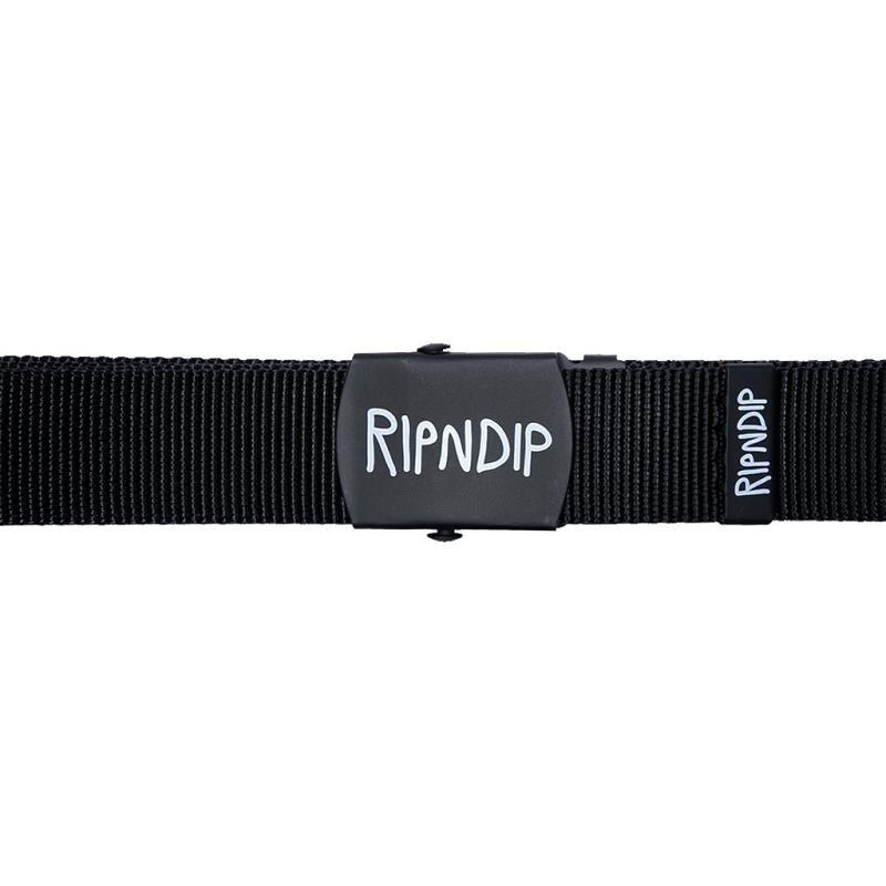 Ripndip Logo Web Belt Black | CA NB2995