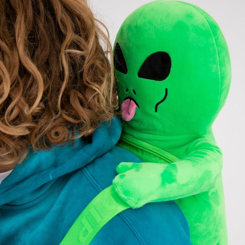 Ripndip Lord Alien Plush Backpacks Green | CA QZ2753