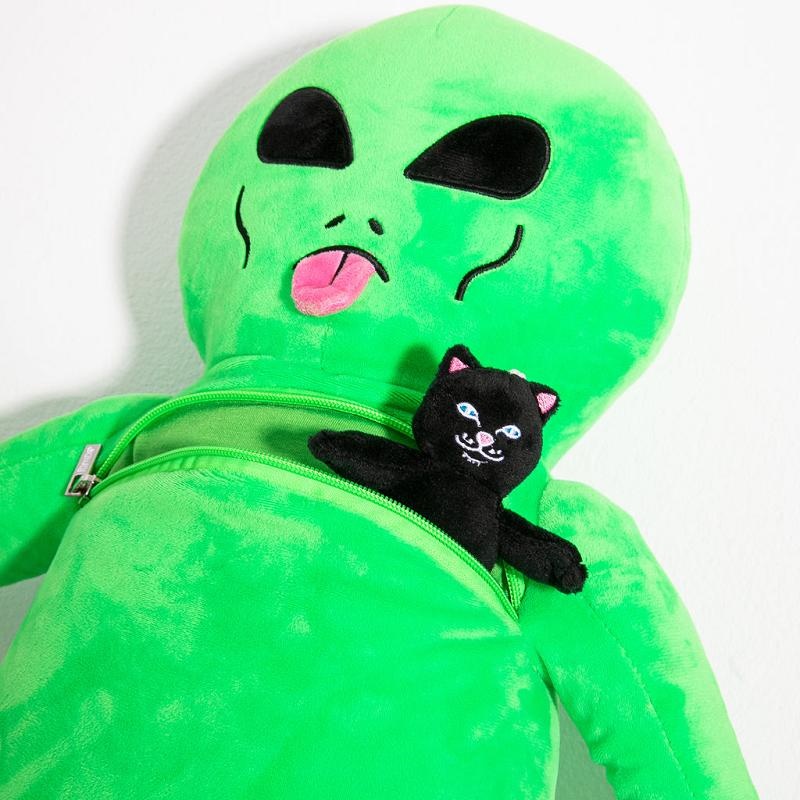 Ripndip Lord Alien Plush Backpacks Green | CA QZ2753