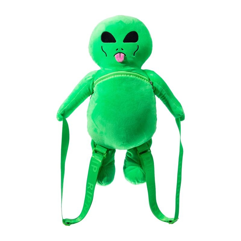 Ripndip Lord Alien Plush Backpacks Green | CA QZ2753