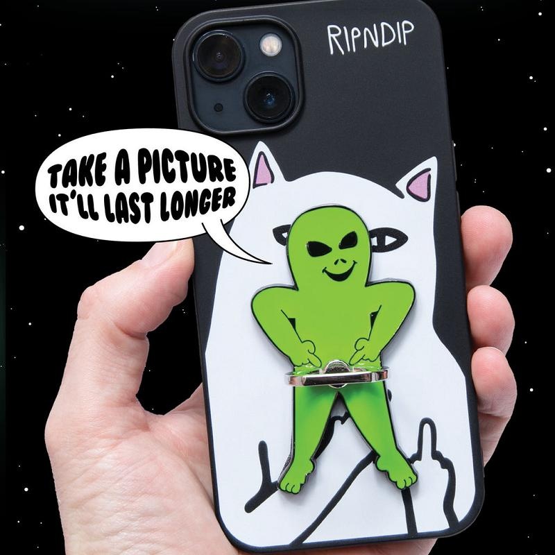 Ripndip Lord Alien Ring Phone Holder Accessories Green | CA MA2799