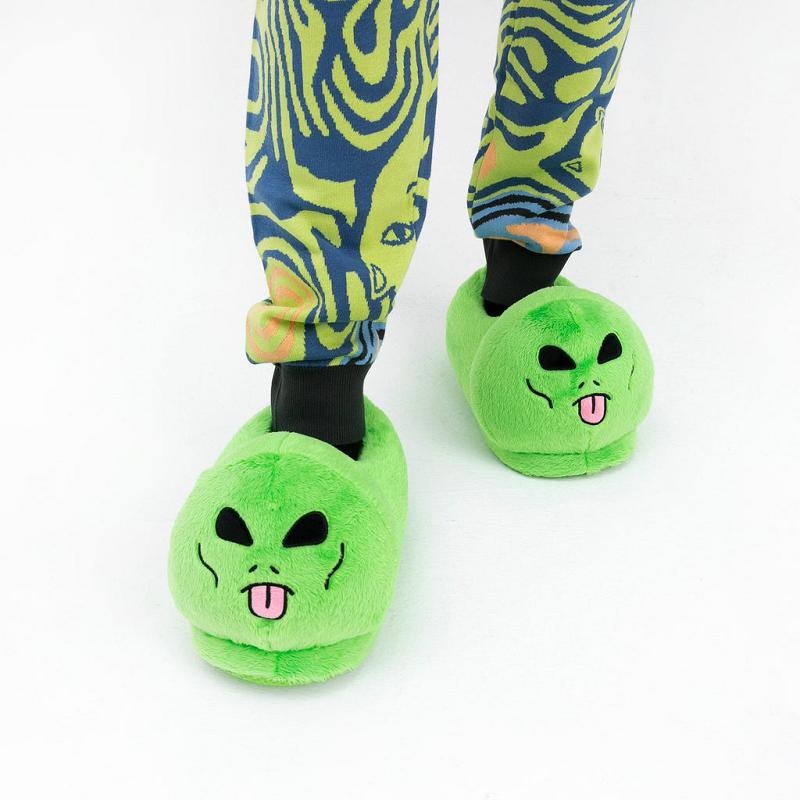 Ripndip Lord Alien Slippers Green | CA PQ2009