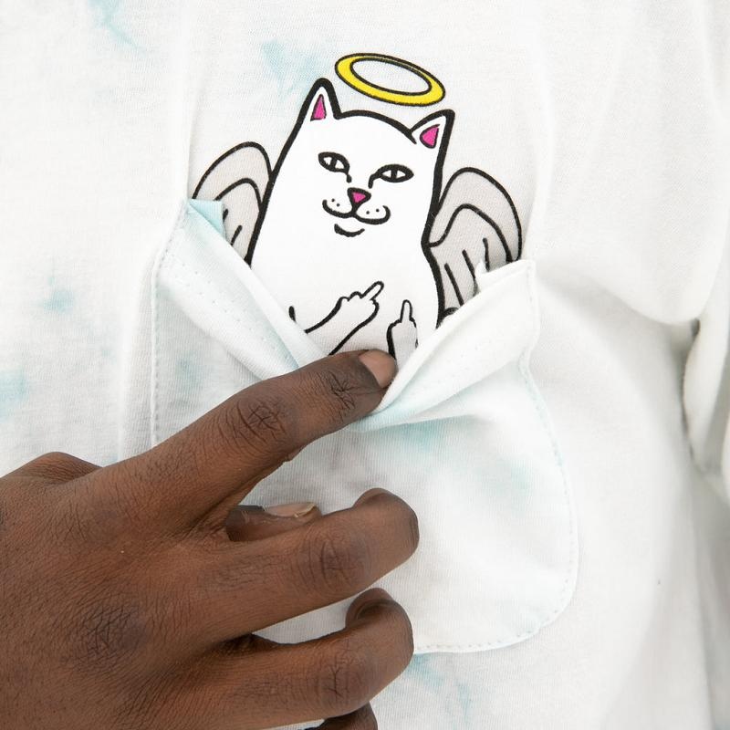 Ripndip Lord Angel Pocket Shirts Light Blue Wash | CA IS2344