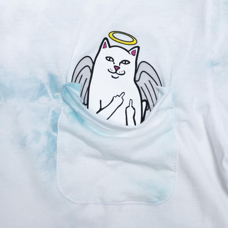 Ripndip Lord Angel Pocket Shirts Light Blue Wash | CA IS2344