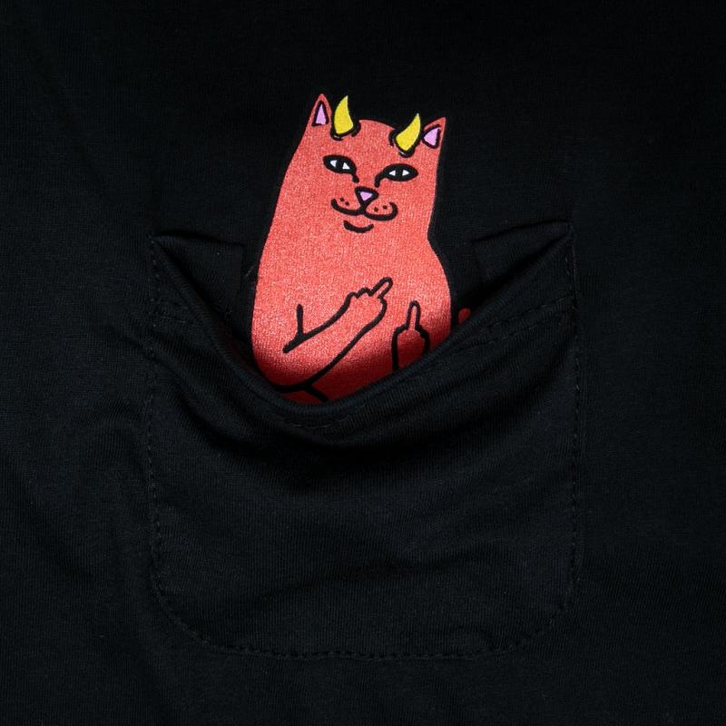 Ripndip Lord Devil Pocket Crop Shirts Black | CA JJ2302