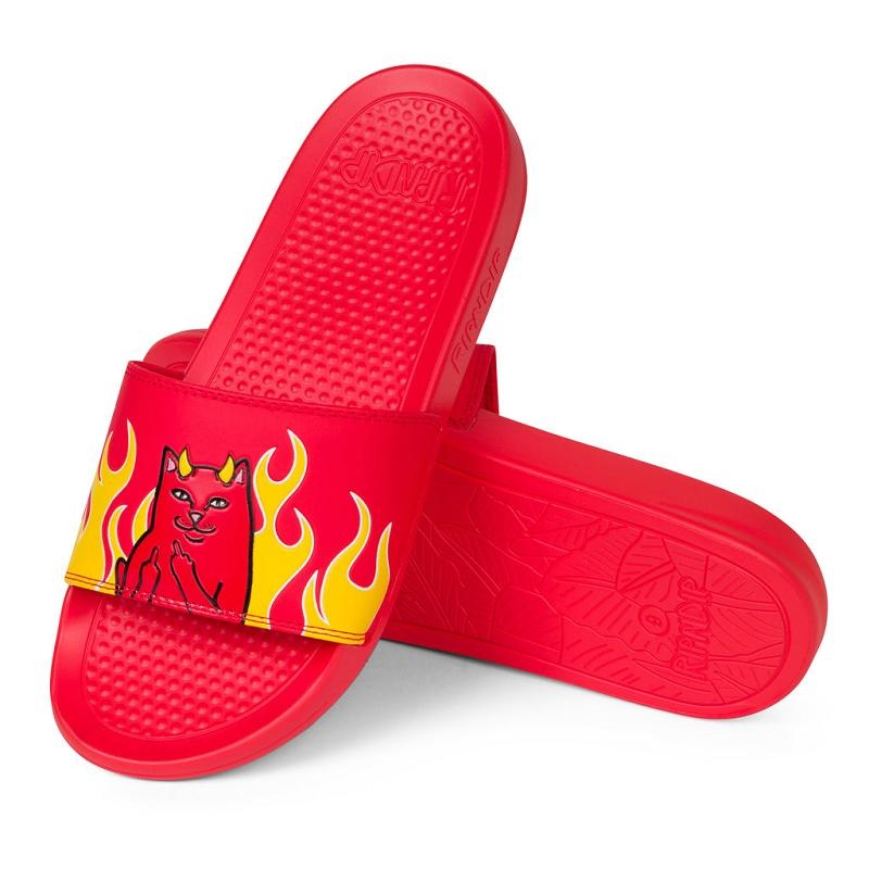 Ripndip Lord Devil Slides Red | CA GL2014