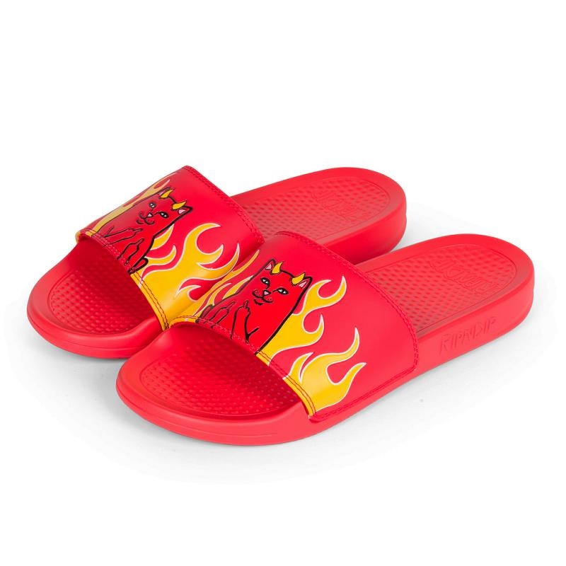 Ripndip Lord Devil Slides Red | CA GL2014