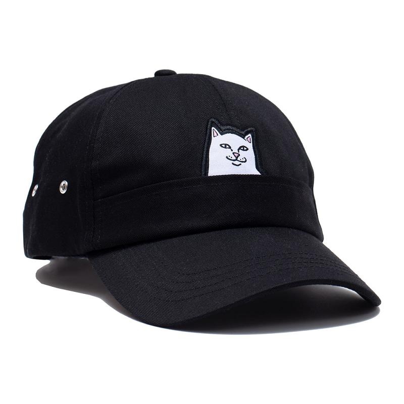 Ripndip Lord Nermal 6 Panel Pocket Hats Black | CA DN2064