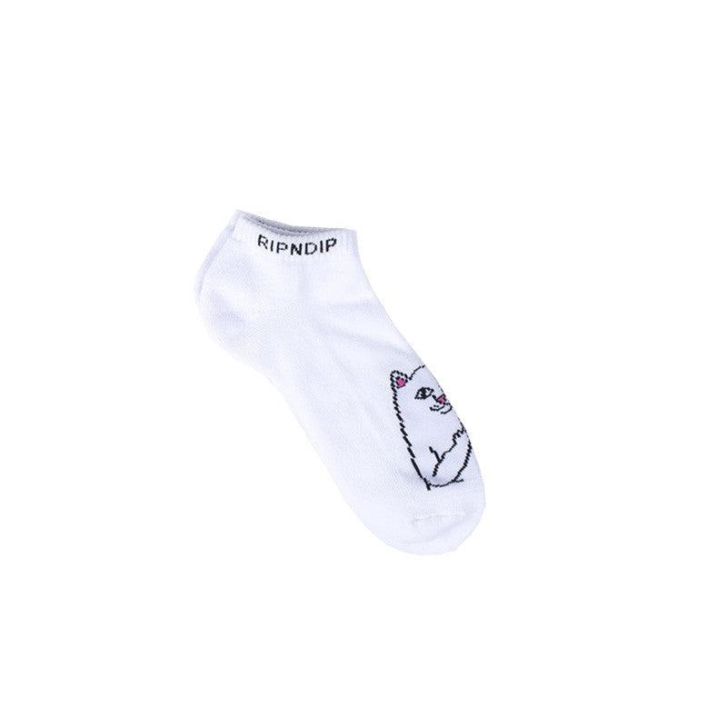 Ripndip Lord Nermal Ankle Socks White | CA TV2678