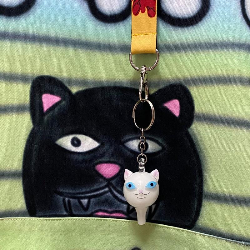 Ripndip Lord Nermal Glass Carb Cap Keychain Accessories White | CA AP2930