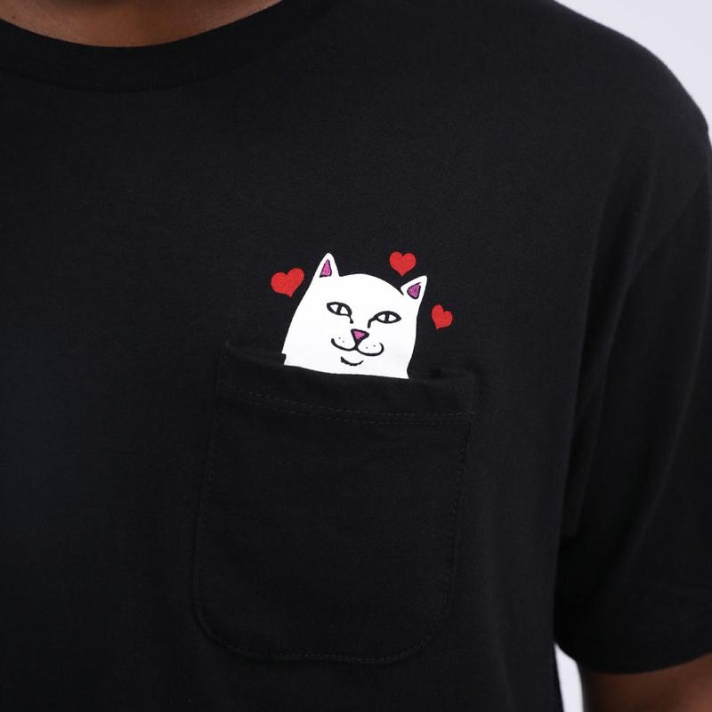 Ripndip Lord Nermal Loves Pocket Shirts Black | CA PQ2243