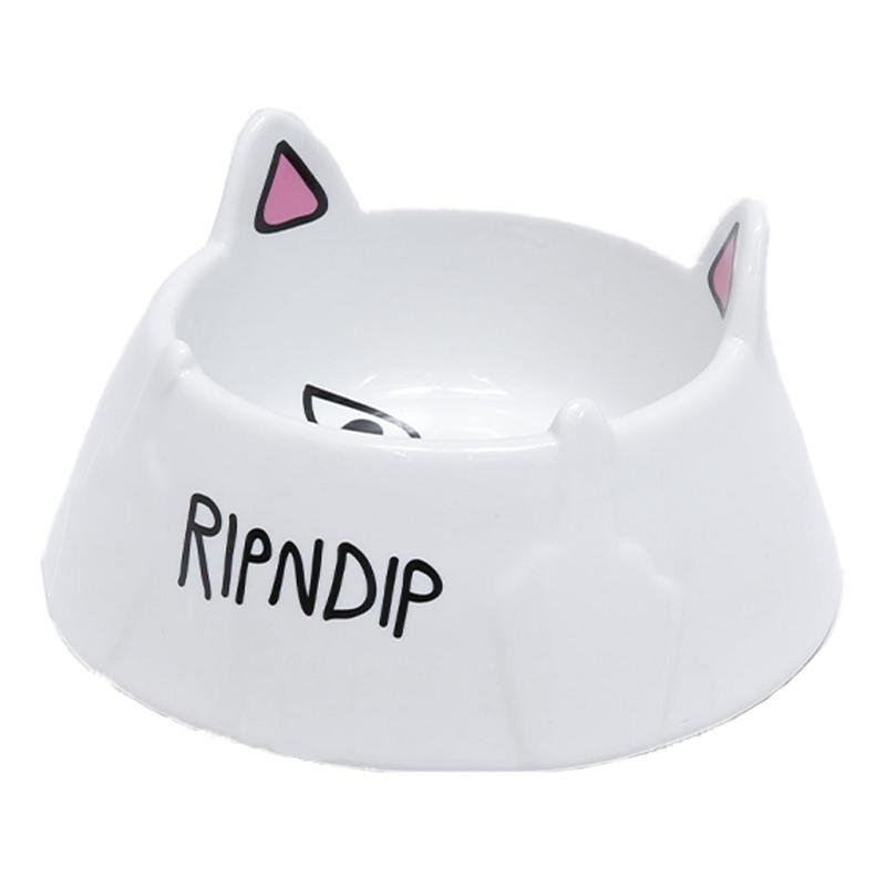 Ripndip Lord Nermal Pet Bowl Accessories White | CA BC2801