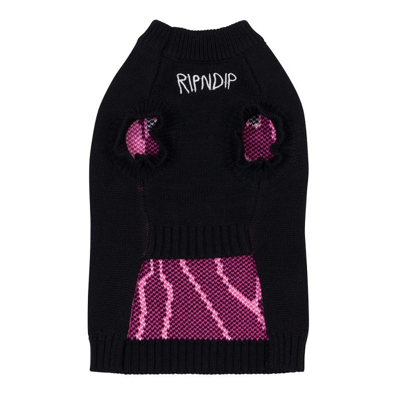 Ripndip Lord Nermal Pet Knit Sweater Vest Accessories Black | CA UT2774