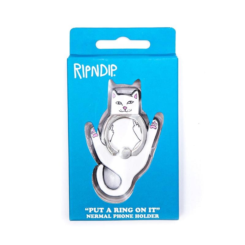 Ripndip Lord Nermal Phone D-Ring Accessories White | CA NB2800