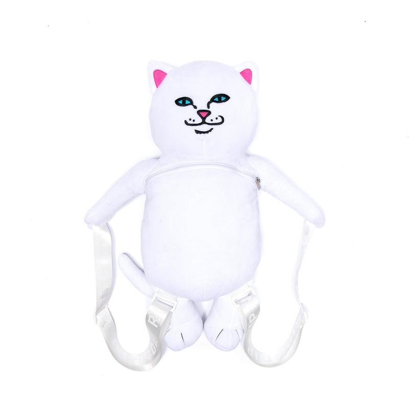 Ripndip Lord Nermal Plush Backpacks White | CA MA2754