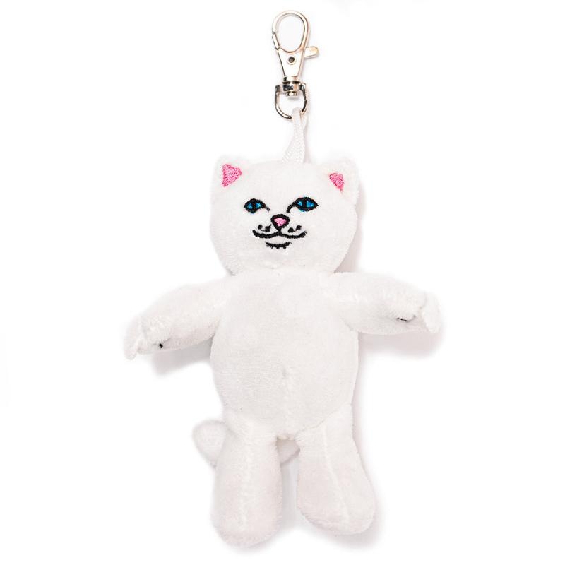 Ripndip Lord Nermal Plush Keychain Accessories White | CA SO2955