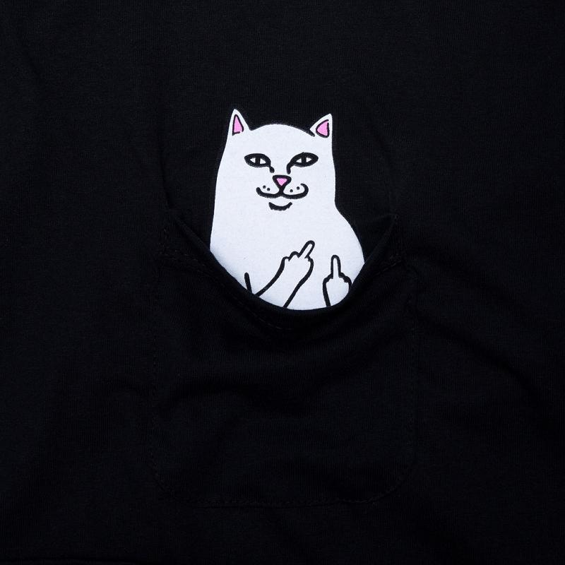 Ripndip Lord Nermal Pocket L/S Long Sleeve Black | CA OR2421