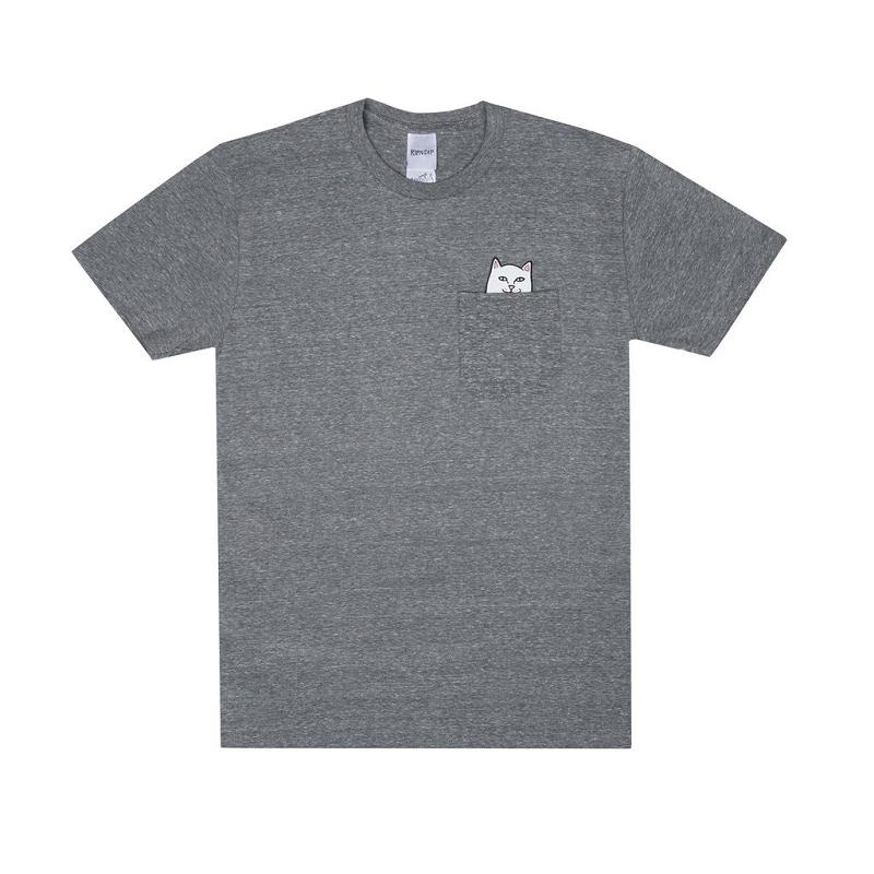 Ripndip Lord Nermal Pocket Shirts Grey | CA EX2288