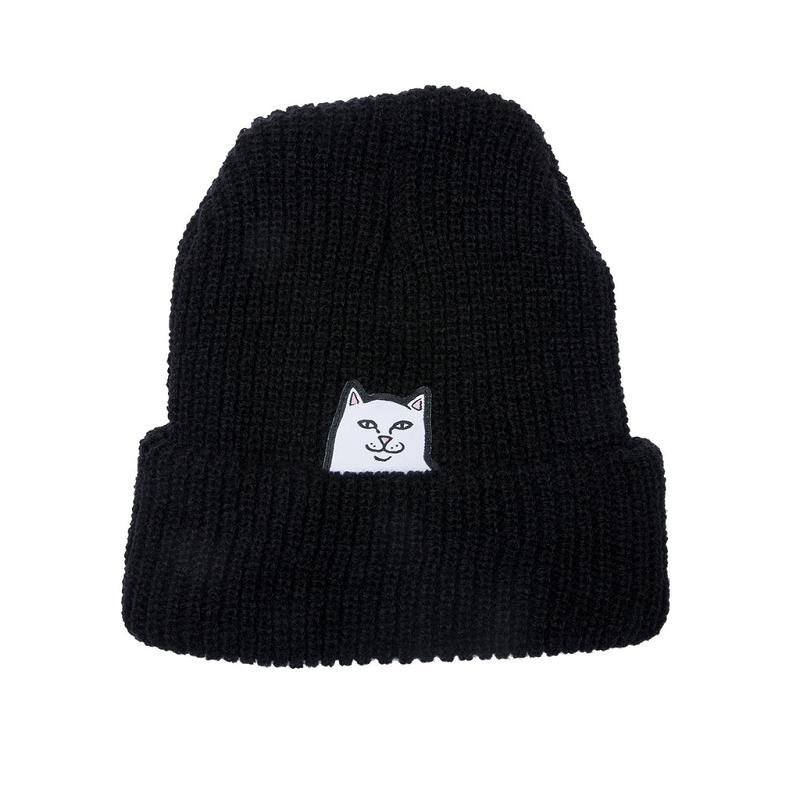 Ripndip Lord Nermal Ribbed Beanie Black | CA UT2084