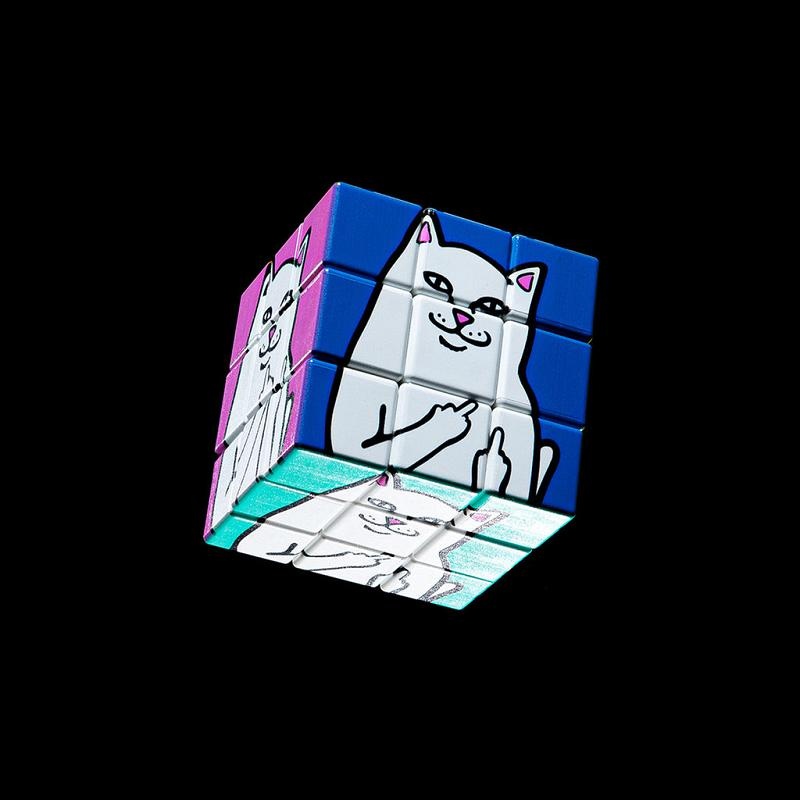 Ripndip Lord Nermal Rubik's Cube Accessories Multicolor | CA WY2939