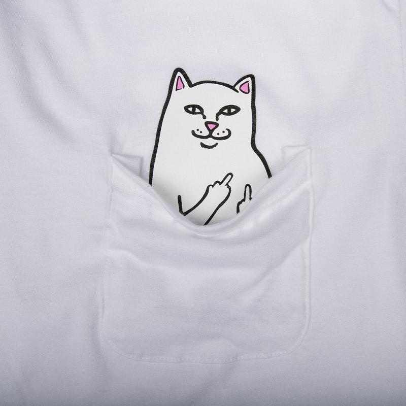 Ripndip Lord Nermal S/S Pocket Shirts White | CA RW2289