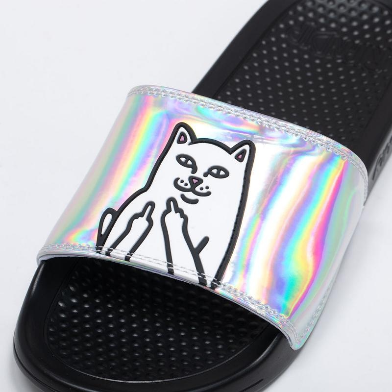 Ripndip Lord Nermal Slides Silver | CA ZG2019