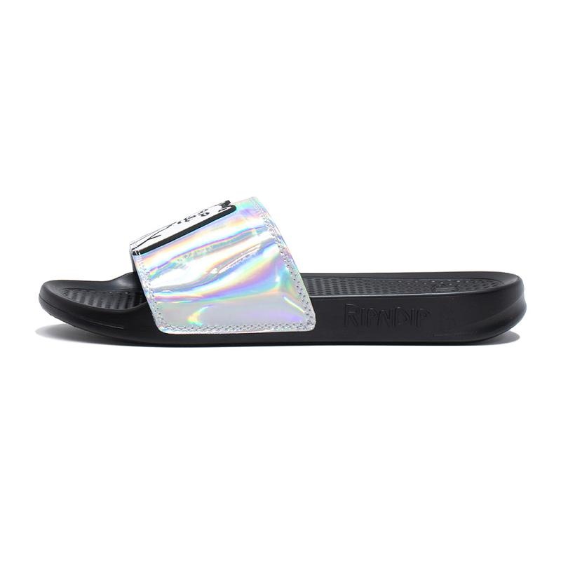 Ripndip Lord Nermal Slides Silver | CA ZG2019