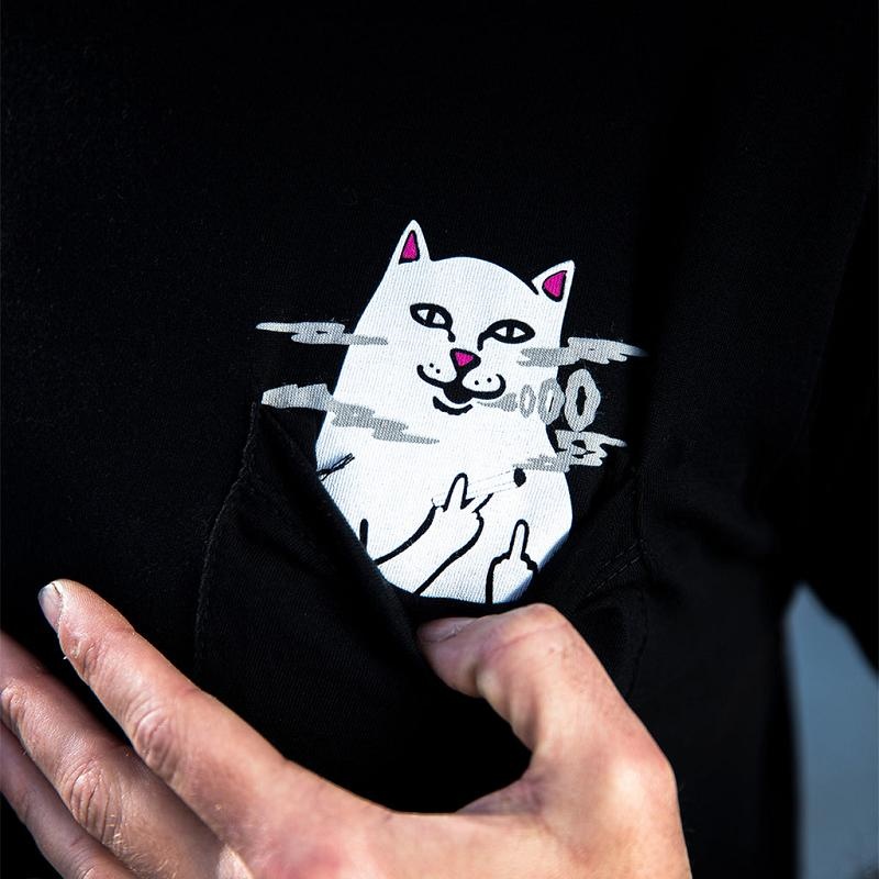 Ripndip Lord Nermal Smokey Pocket Shirts Black | CA OR2343