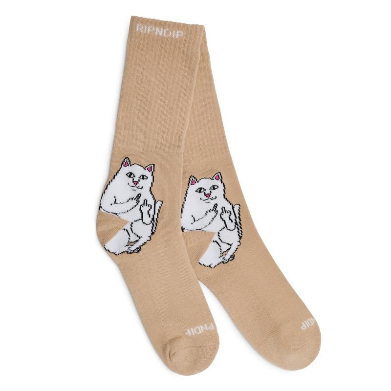 Ripndip Lord Nermal Socks Brown | CA SO2645