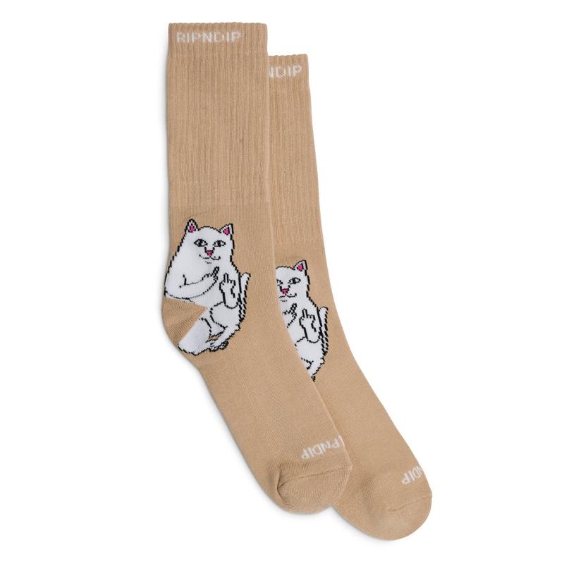 Ripndip Lord Nermal Socks Brown | CA SO2645