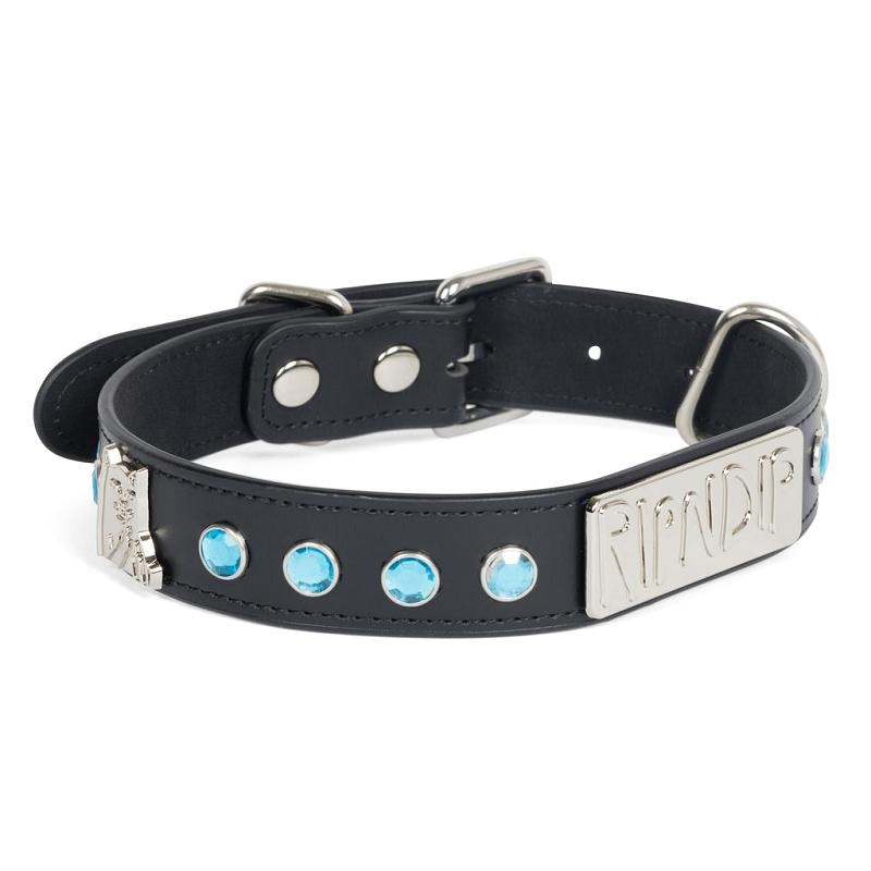 Ripndip Lord Nermal Studded Pet Collar Accessories Black | CA OR2772