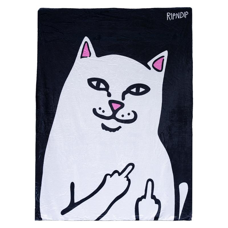 Ripndip Lord Nermal Throw Blanket Accessories Black | CA FM2838