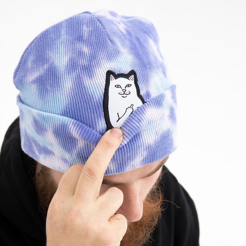 Ripndip Lord Nermal Tie Dye Beanie Purple | CA UT2110