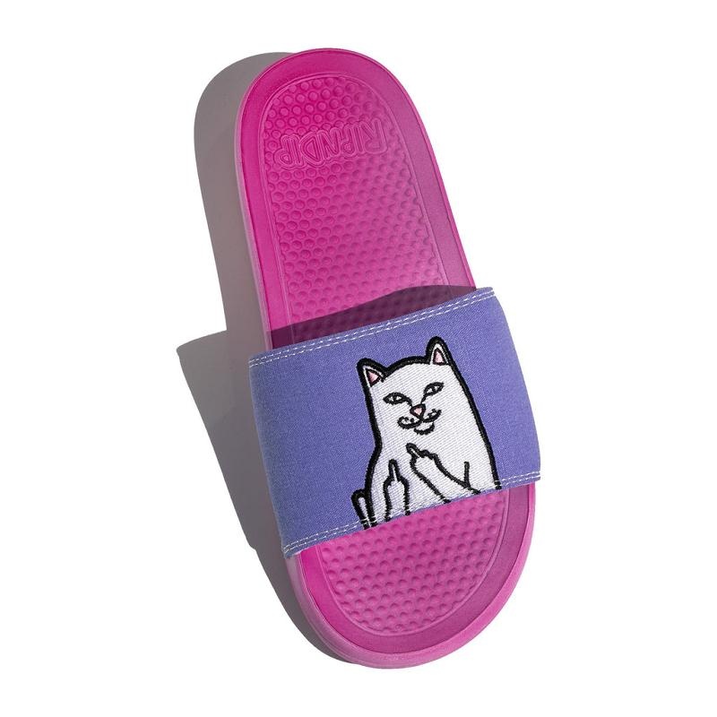 Ripndip Lord Nermal UV Activated Slides Blue | CA RW2029