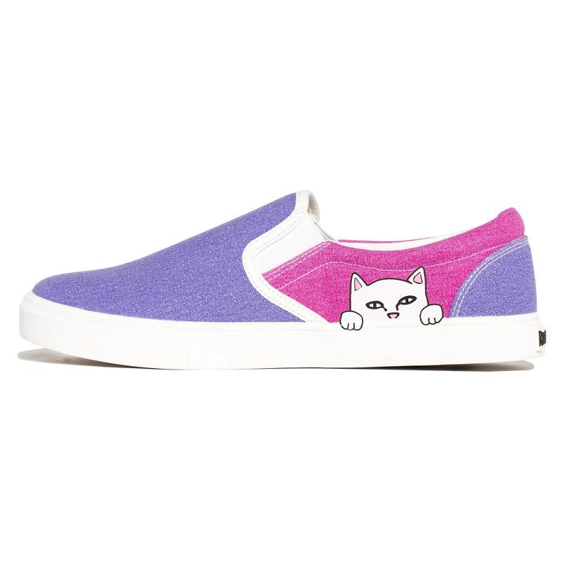 Ripndip Lord Nermal UV Activated Slip Ons Slip On Shoes Blue | CA PQ2035