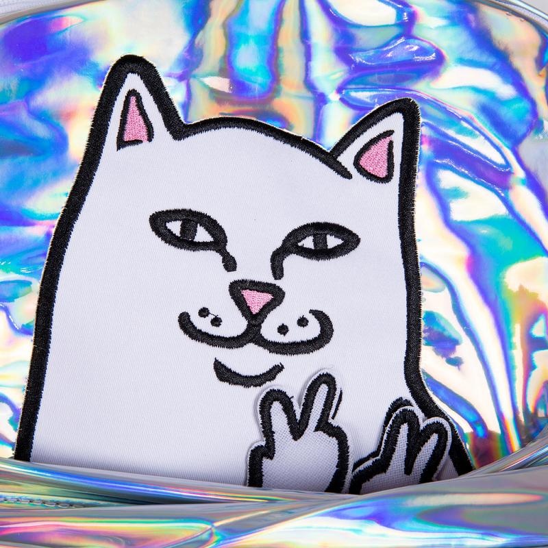 Ripndip Lord Nermal Velcro Backpacks Silver | CA WY2752