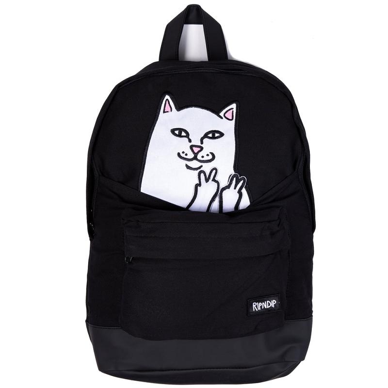 Ripndip Lord Nermal Velcro Hands Backpacks Black | CA TV2749