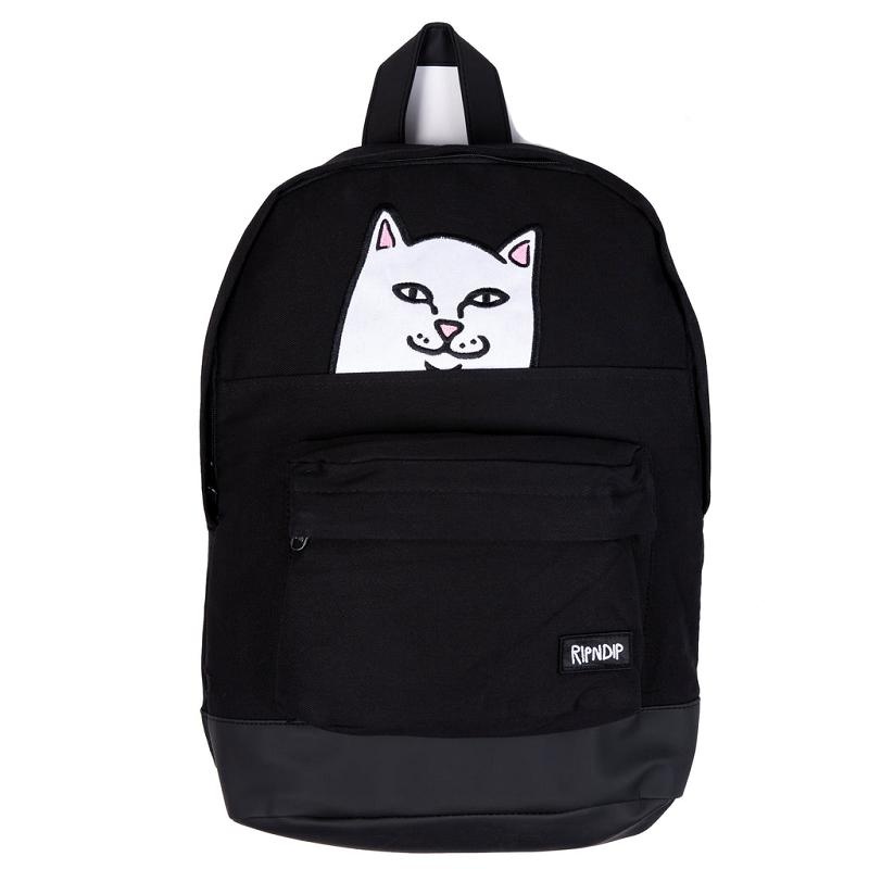 Ripndip Lord Nermal Velcro Hands Backpacks Black | CA TV2749