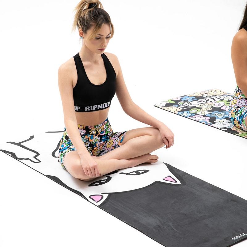 Ripndip Lord Nermal Yoga Mat Accessories Black | CA OR2887