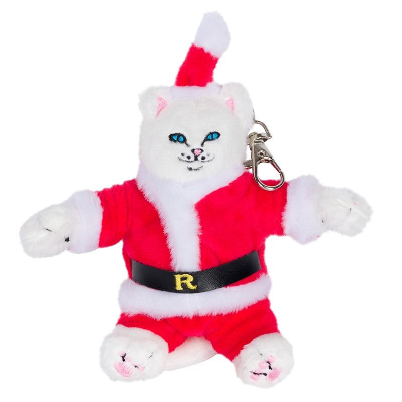 Ripndip Lord Santa Plush Keychain Accessories Red | CA TV2776