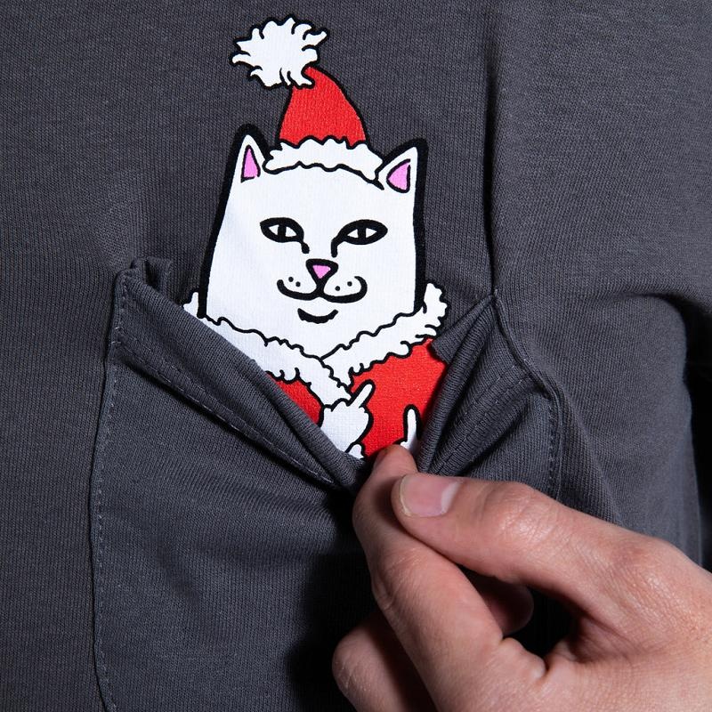 Ripndip Lord Santa Pocket Shirts Grey | CA UT2371