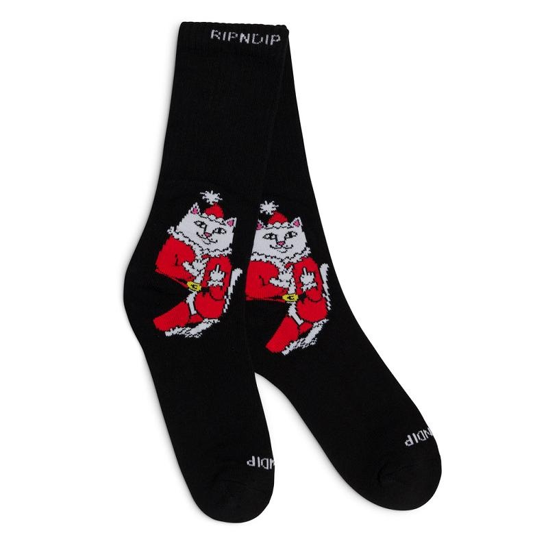 Ripndip Lord Santa Socks Black | CA EX2654